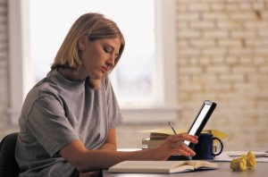 woman at laptop